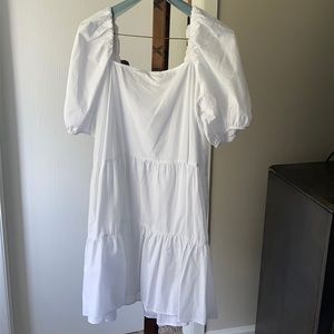 H&M cotton white dress